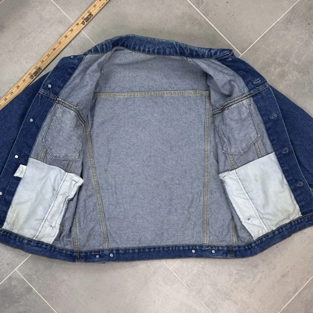Vintage Bristol Blues Denim Jean Jacket Men's L USA 90s Trucker Type 3